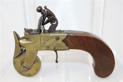 European Flintlock Black Powder Tester Pistol Antique Firearms 001 ...