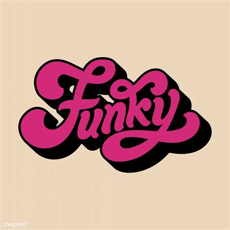 Funky word typography style illustration | free image by rawpixel.com ...