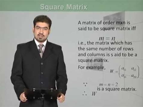 What is Rectangular matrix full explanation - YouTube