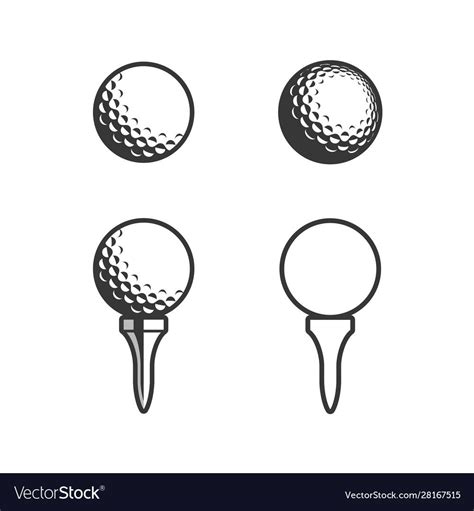 Golf Tees, Vector Free, Ball, Icon, Boards, Planks