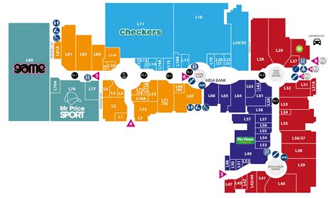 Cape gate mall map - Map of cape gate mall (Western Cape - South Africa)