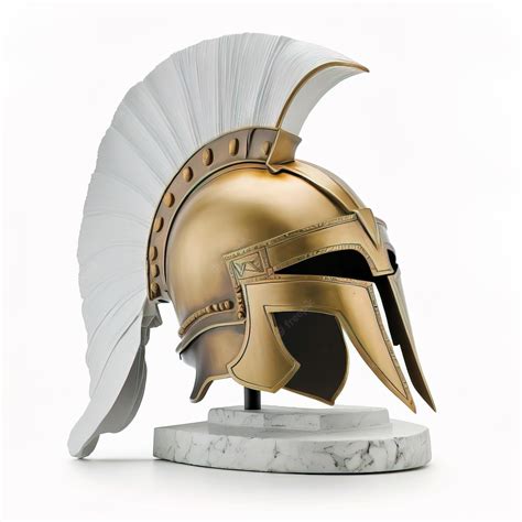 Premium Photo | Spartan warrior helmet used for warrior