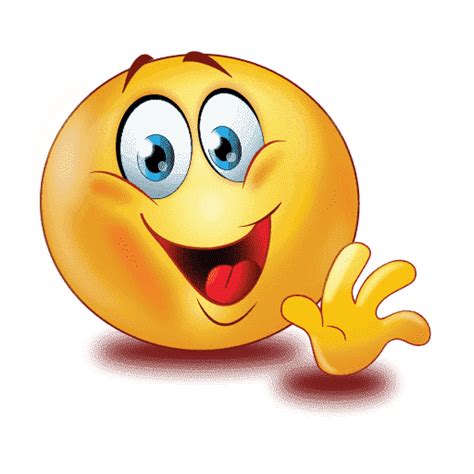 Greeting Emoji, Friendly, Smile, Welcome, Wave PNG