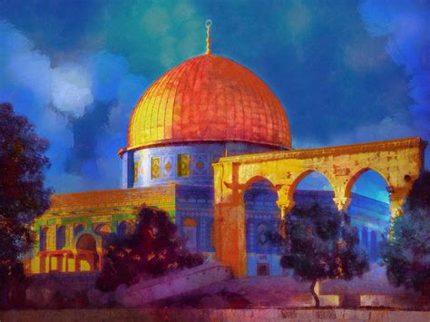 Masjid Al Aqsa Digital Art by Islamprint Dotcom - Pixels