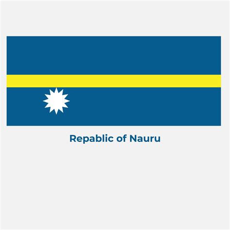 The Nauru Flag 29154665 Vector Art at Vecteezy