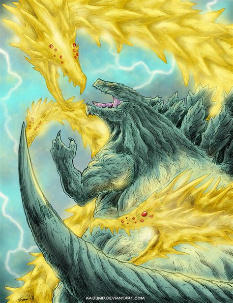 Godzilla Earth vs Anime Ghidorah by KaijuKid on DeviantArt