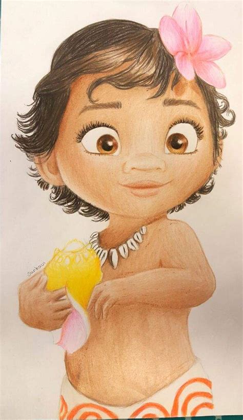 Baby Moana Drawing at GetDrawings | Free download