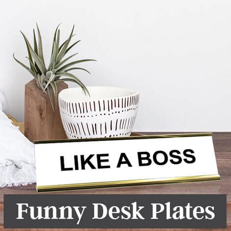 Funny Signs, Funny Desk Plates, Sarcastic - Custom Signs