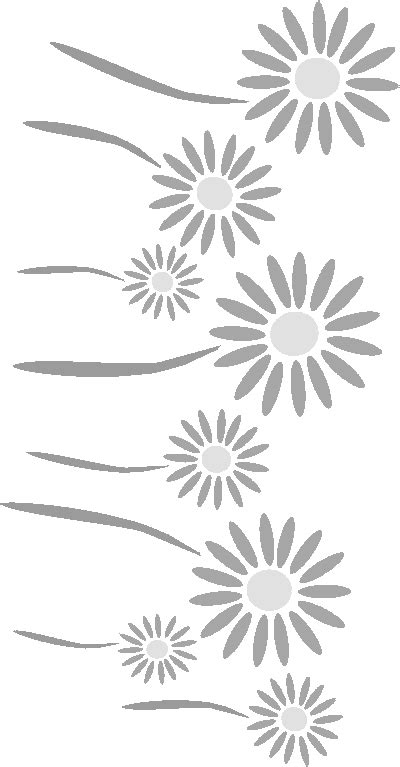 Exterior Wall Large Flower Stencils For Fences - Mural Wall