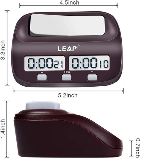 LEAP Chess Clock Digital Chess Timer Professional for Board Games Timer ...