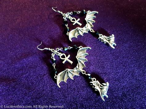 Vampire Bat Earrings