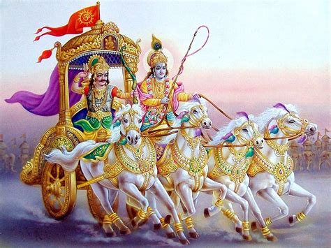 Download Krishna Arjun Wallpapers And Photos - Lord Krishna In ...