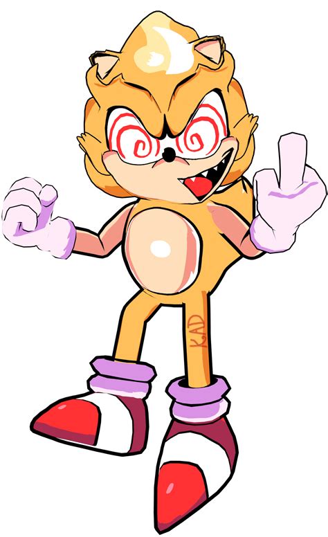 FNF Fleetway Super Sonic Render by KingAngryDrake on DeviantArt