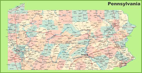 Printable Map Of Pennsylvania – Printable Map of The United States