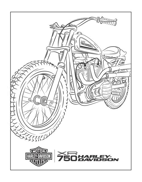 Coloring Pages Of Harley Davidson Motorcycles