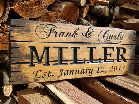 Rustic Custom Wood Signs Barn Wood Style Rustic Personalized | Etsy