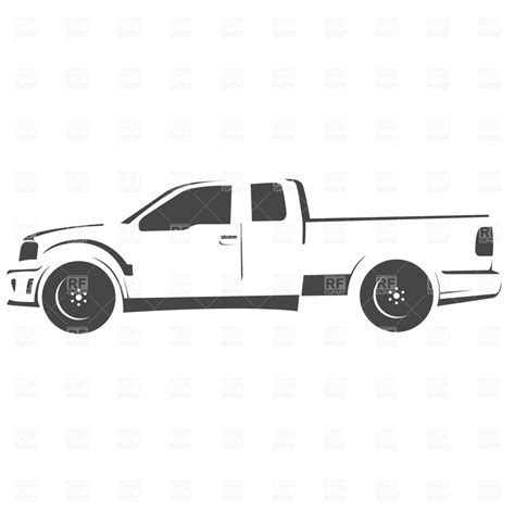 Truck Side View Drawing at PaintingValley.com | Explore collection of ...