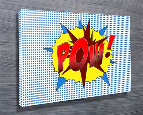 Pow Cartoon Pop Art - Canvas Prints Australia