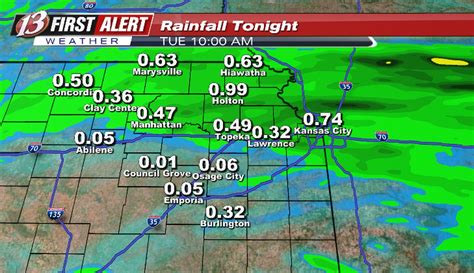 WIBW Weather on Twitter: "Heaviest rain tonight to the north, more ...