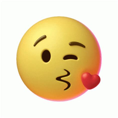 Kisses Emoji Sticker - Kisses Emoji Heart - Discover & Share GIFs