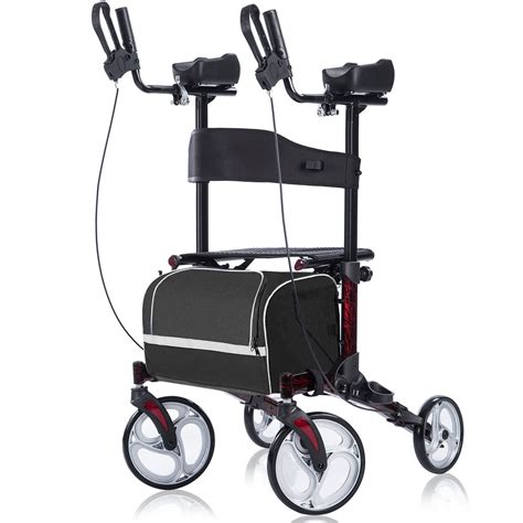 HFK-9223 ELENKER® Upright Walker, Stand Up Folding Rollator Walker with ...