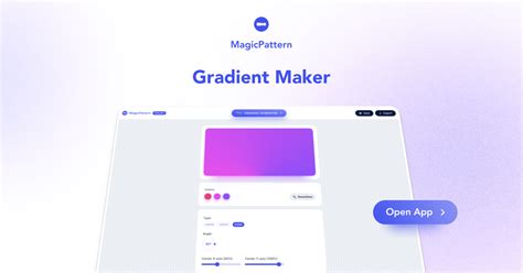 CSS Gradient Generator – By the MagicPattern design toolbox