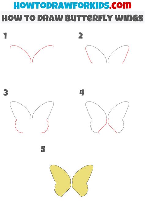 How to Draw Butterfly Wings - Easy Drawing Tutorial For Kids