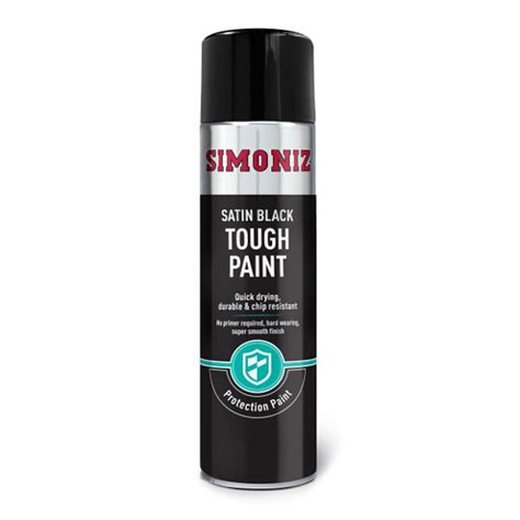 Simoniz Tough Black Satin Spray Paint 500ml | Euro Car Parts