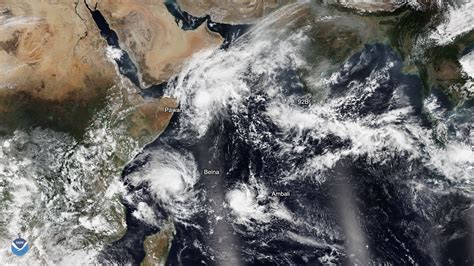 A Trio of Tropical Cyclones Churns Over the Indian Ocean | NESDIS