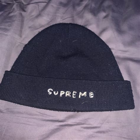 Supreme Men's Black Hat | Depop