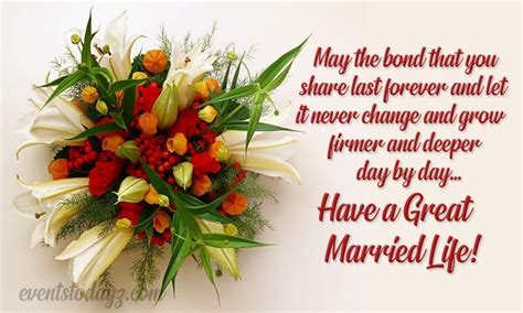 Happy Married Life Wishes & Messages Images | Wedding Wishes