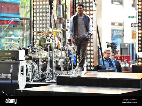 Usher on stage for NBC Today Show Concert with Usher, Rockefeller Plaza ...