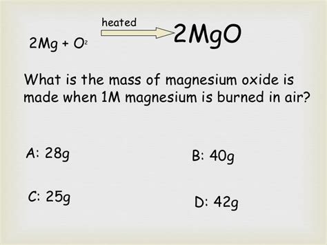 Burning magnesium oxide in a crucible[2]