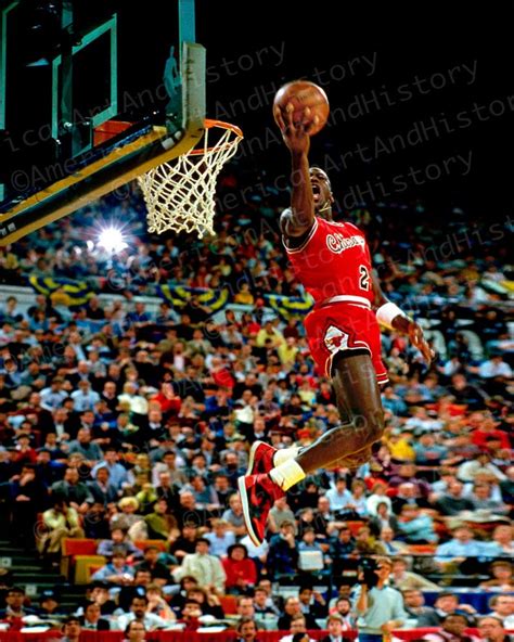 Michael Jordan Goes for the Dunk 1985 - Etsy