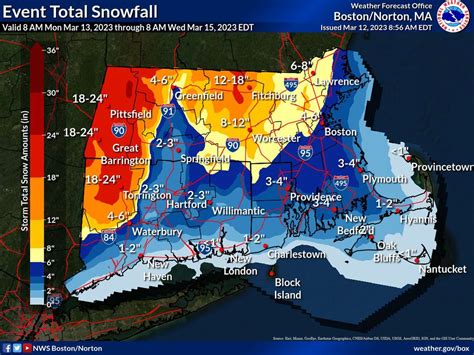 Snow could reach 20 inches in parts of Massachusetts Monday through ...