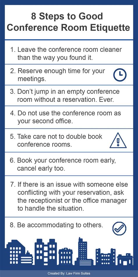 8 Steps to Good Conference Room Etiquette | Law Firm Suites