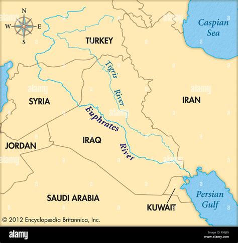 Euphrates River World Map