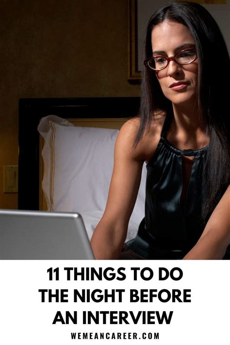 Things to do the night before an interview – Artofit