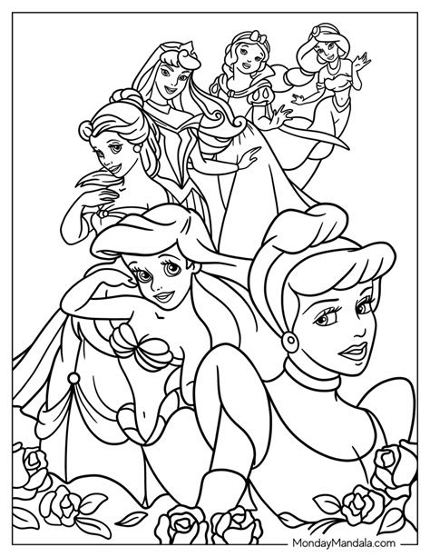 Coloring Pages Of Disney Princesses