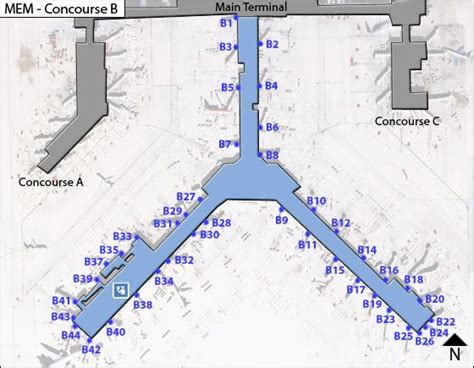 Memphis International Airport Terminal Map