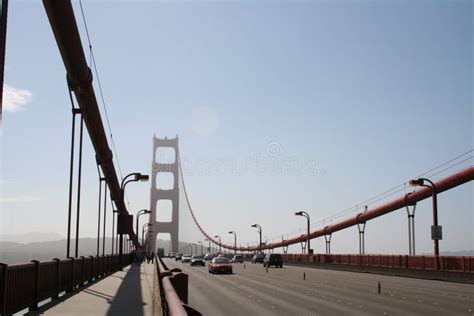 A Walk Along the Golden Gate Bridge Stock Photo - Image of bridge ...