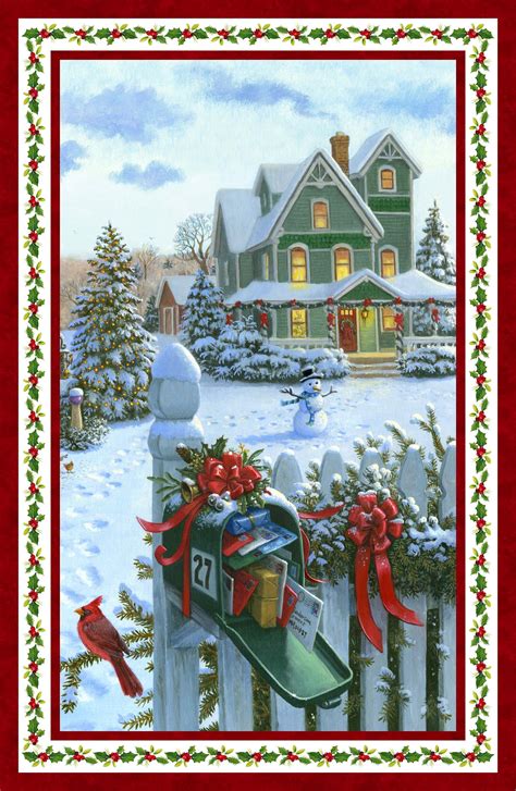 Christmas Delivery Panel | Christmas fabric panels, Christmas quilts ...