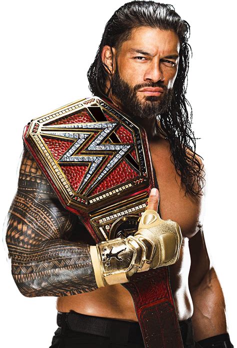 Roman Reigns Red Universal Champion png by JoejoeJo3 on DeviantArt