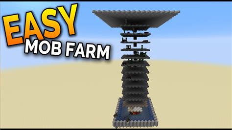 EASY MOB FARM Minecraft 1.15+ (Tutorial) - Minecraft 1.16 Compatible ...