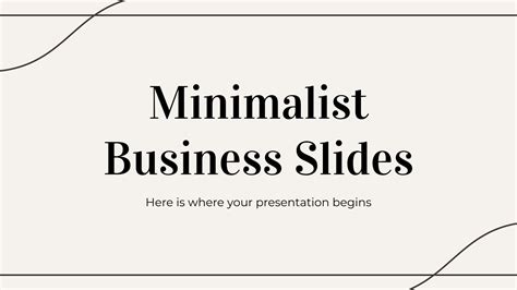 Slides comerciais minimalistas | Google Slides e PPT