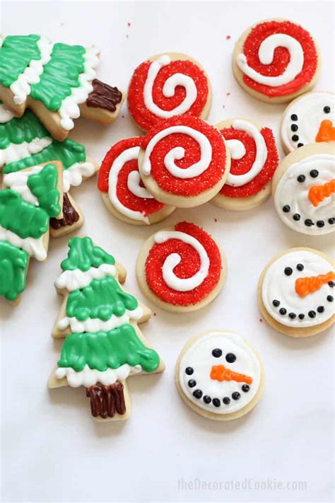 Decorated Christmas cookies, no-fail cut-out cookie and royal icing recipes