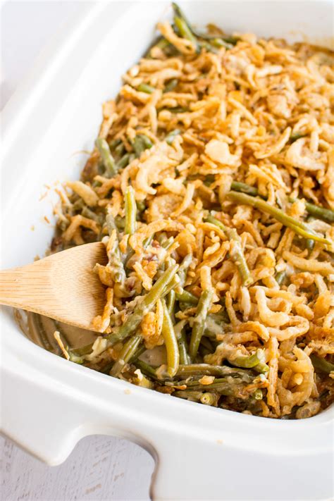 Slow Cooker Fresh Green Bean Casserole - Slow Cooker Gourmet