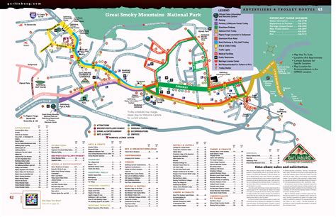 Downtown Gatlinburg Map Printable