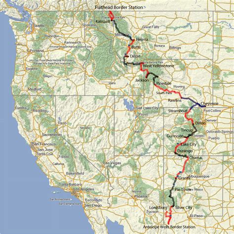 Colorado Continental Divide Map | secretmuseum