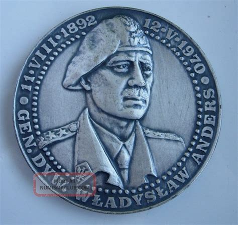 Polish Poland Monte Cassino Wwii Commemorative Medal Silvered Type